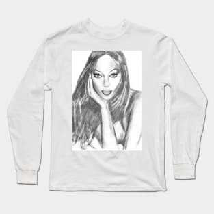 Naomi Campbell Long Sleeve T-Shirt